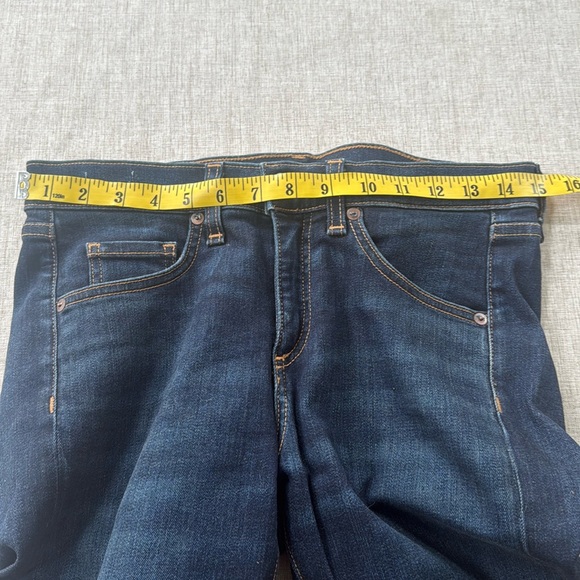 Veronica Beard Brooke Skinny Mid Rise Denim Jean Size 28 Dark Wash raw‎ hem - Picture 11 of 14